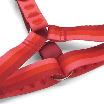 Morso Dog Harness H-Harness Recycled Lipstick Pink