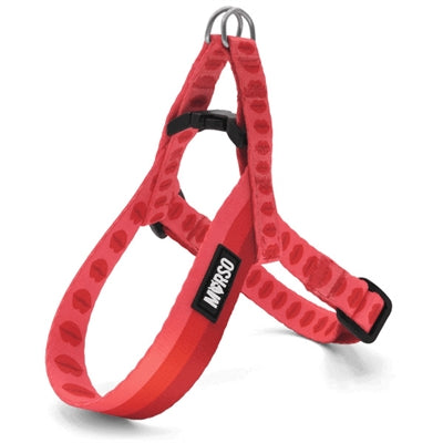 Morso Mini dog harness adjustable recycled lipstick pink