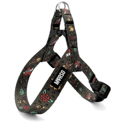 Morso Mini dog harness adjustable recycled ink tank green