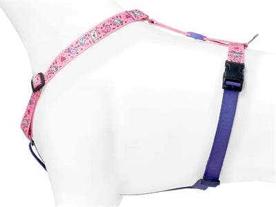 Morso Dog Charness H-Harness Рециклиран сладък туит розов розов