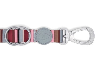 Morso Dog Leash Adjustable Recycled Skyline Red Pink