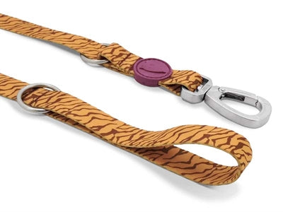 Morso Adjustable Dog Leash Recycled Jungle Drum Orange