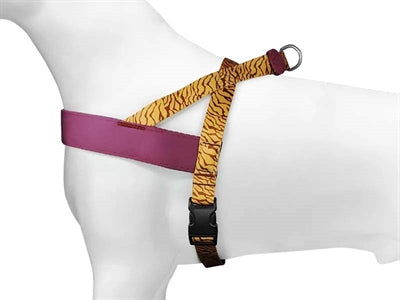 Morso Norwegian dog harness recycled jungle drum orange