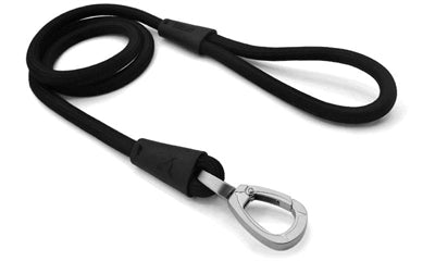 Morso dog leash soft rope recycled black black