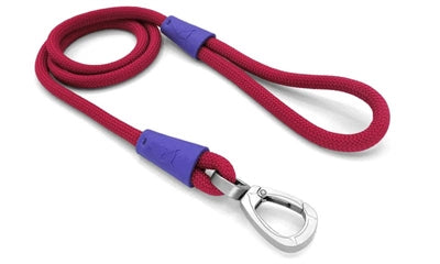 Morso Dog Leash Regular Rope Recycled Red Velvet