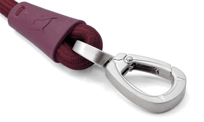 Morso dog leash soft rope recycled plum purple