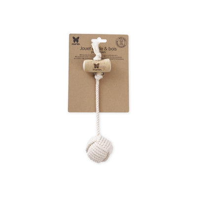 Martin Coffeehout trækspeeler Flostouw til små hunde med skraldespand