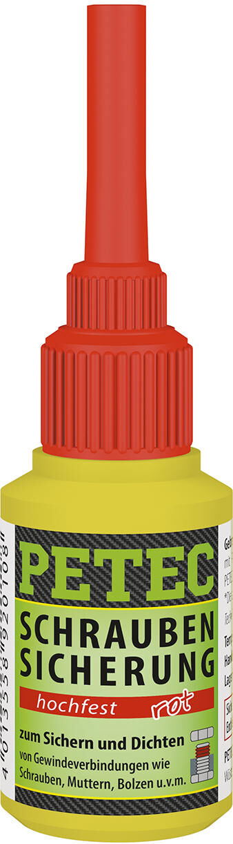 Petec screw security screw retention 10g high-strength red