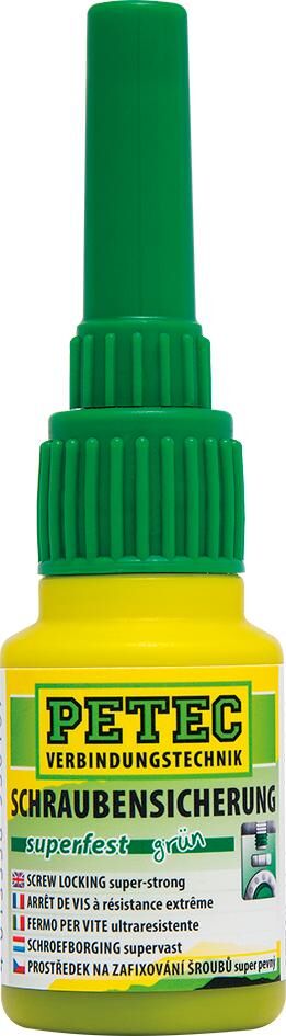 Petec screw security screw retention 10g super solid green