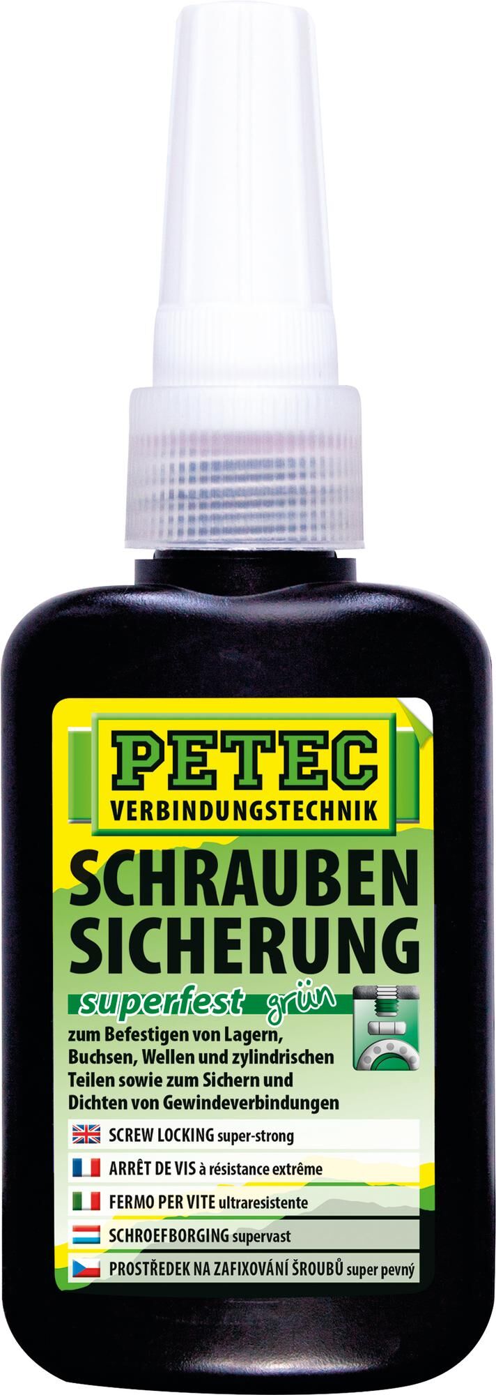 Petec screw security screw retention 50g super solid green