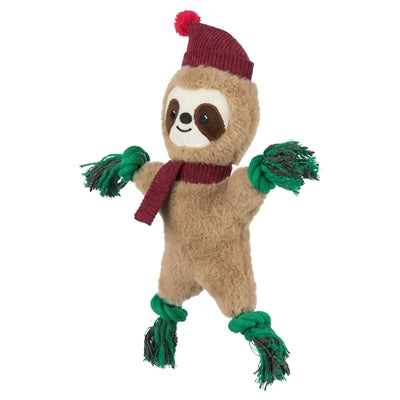 Trixie Xmas sloth plush floss rope