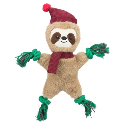 Trixie Xmas sloth plush floss rope
