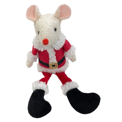 Happy pet santa mouse