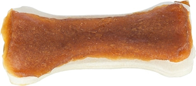Trixie Pressed Bone White Beefhide with Chicken