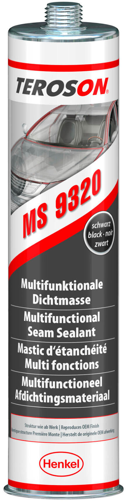 Teroson carrosserie afdicht massa terostat 9320 sf terostat 9320 super fast black 310ml