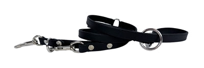 Sazzz Dog Leash Passion Adjustable Leather Black