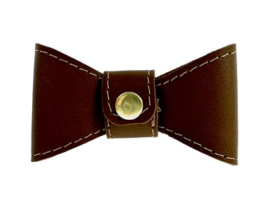 Sazzz Csokornyakkendő glamper bőr nyeregbarna