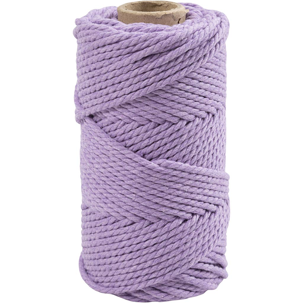 Creativ company macramé cord, L: 55 m, D 4 mm, purple, 330 g 1 roll