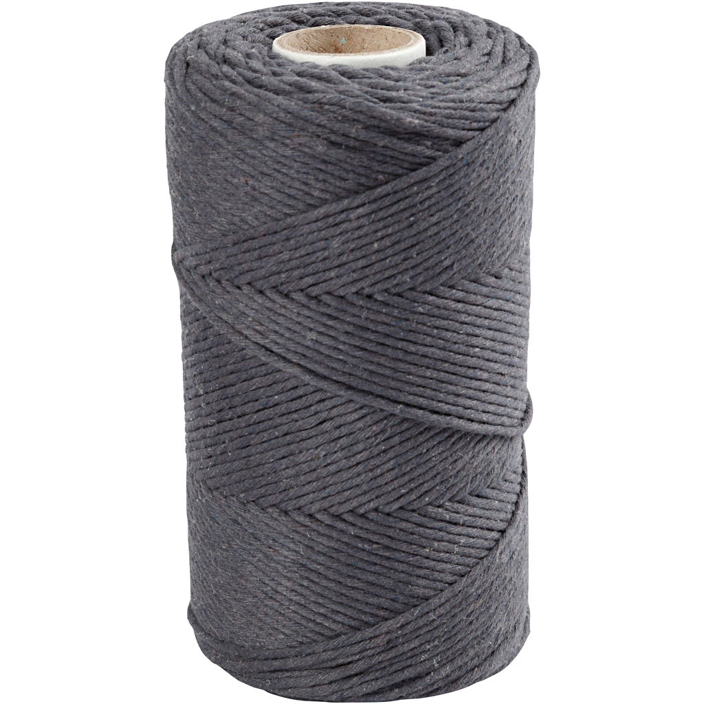 Creative Company Macrame Cord Grey, 198m