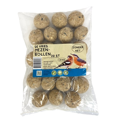 Freeze fat balls in foil