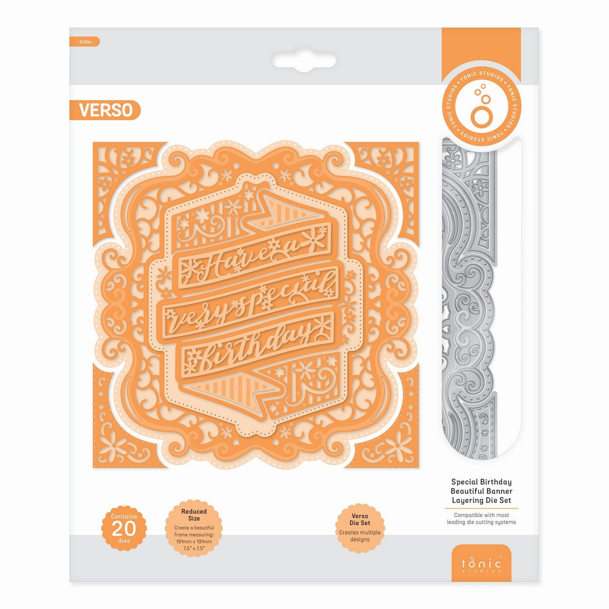 Tonic studios • essentials layering die set special birthday beautiful banner