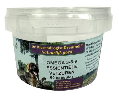Animal Drogist Omega 3-6-9 fettsyrekapsler