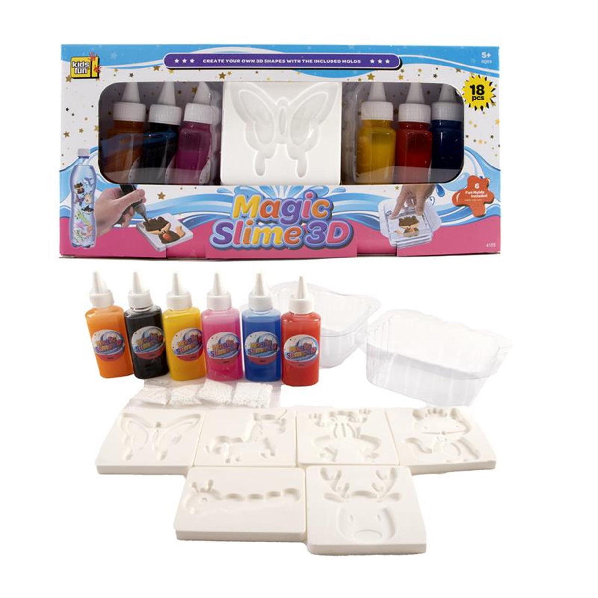 Jono Toys Magic Slime 3D Making, 18 pcs.