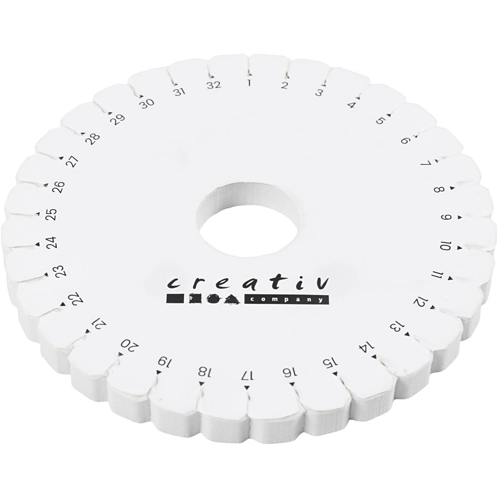 Creativ company kumihimo-braiding disc, d 12 cm, 1 piece