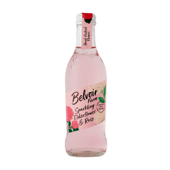 Belvoir sparkling elderflower amp; rose (12x 275ml)