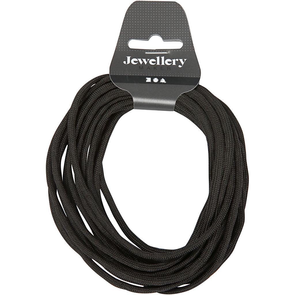 Creativ company macramé cord, w: 5 mm, black, 4 m 1 roll