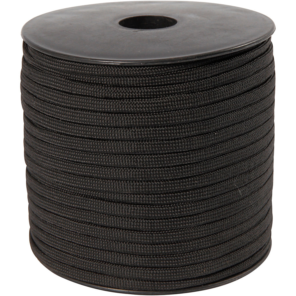 Creativ company macramé cord, w: 5 mm, black, 50 m 1 roll