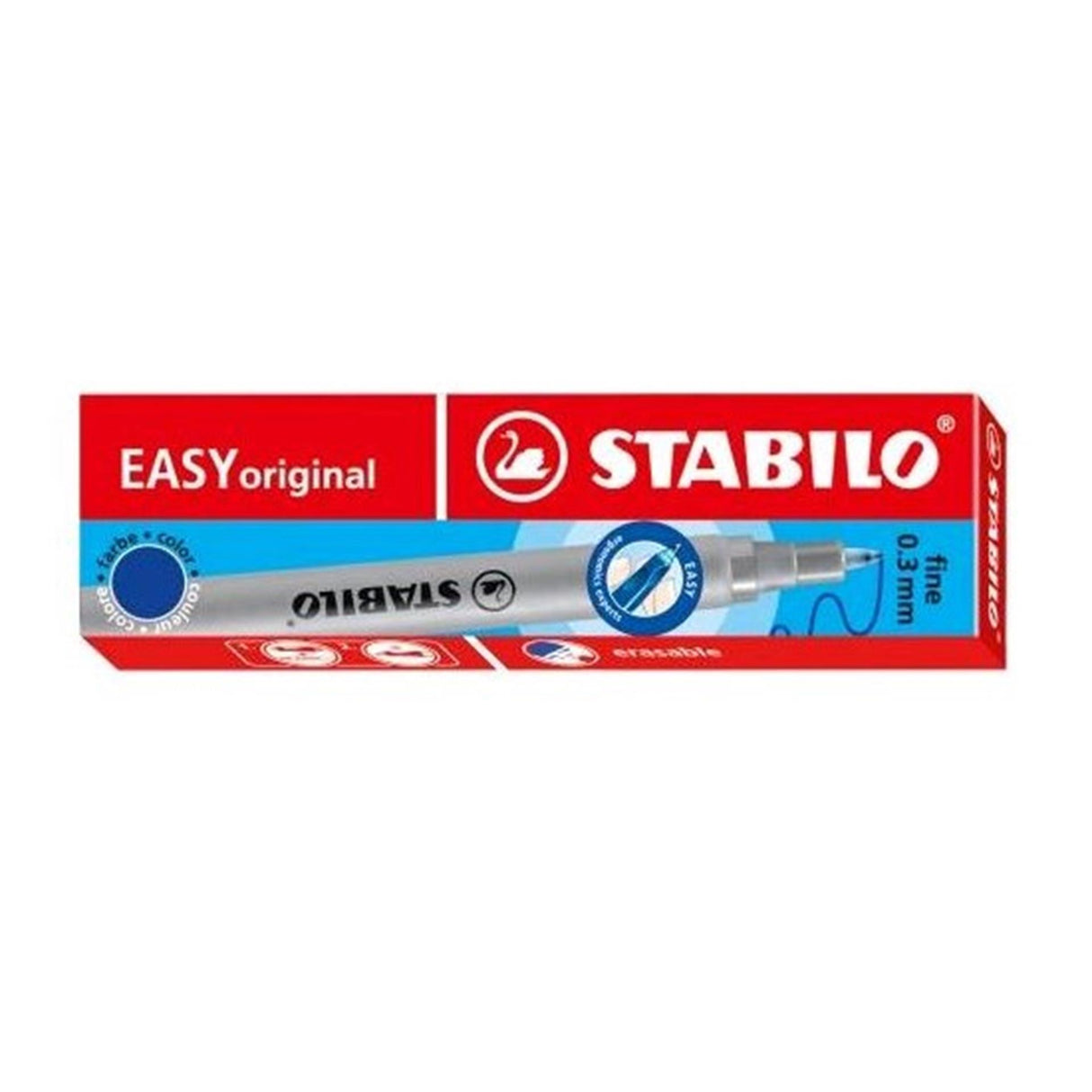 STABILO EASYoriginal 3 Refils Fine - sininen