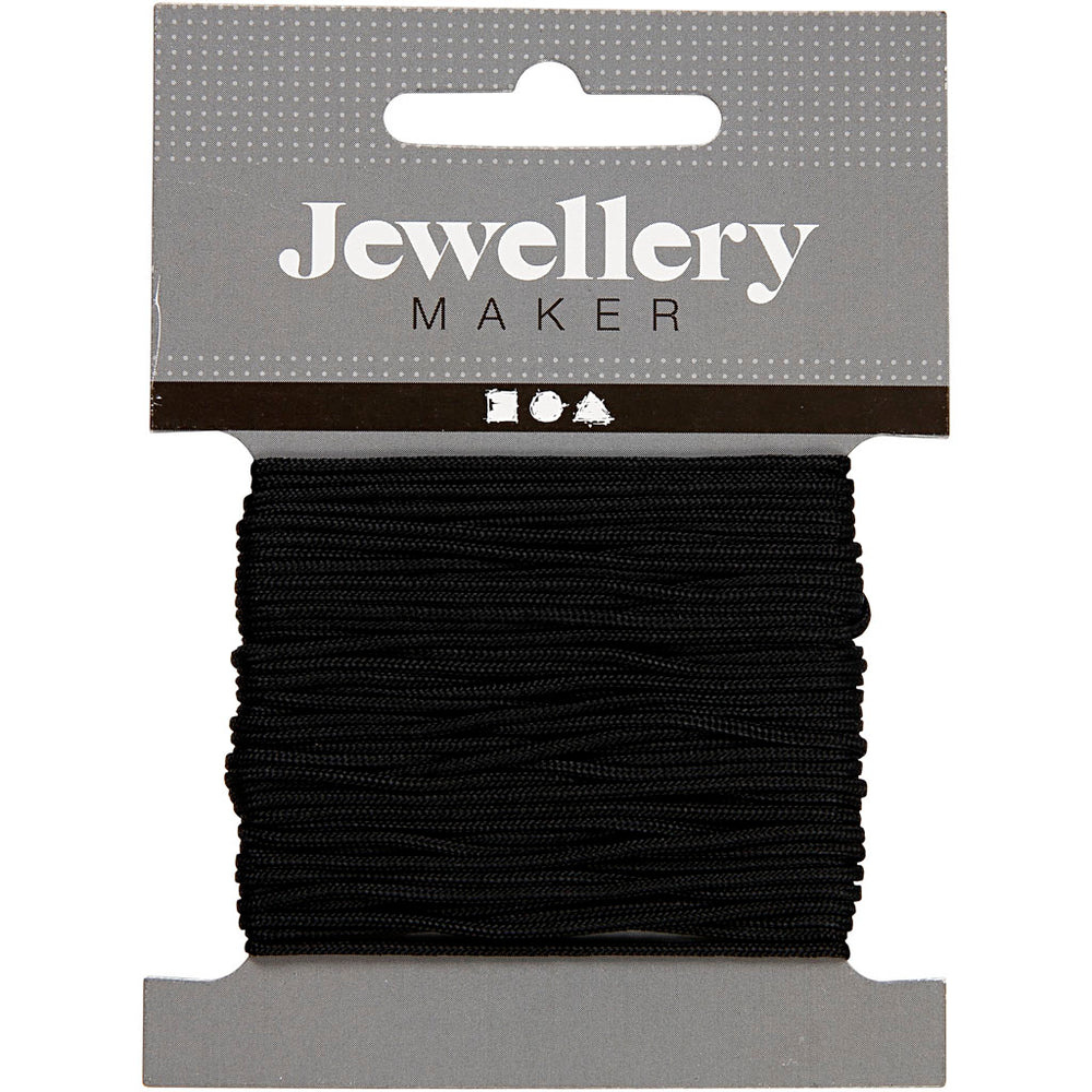 Creativ company macramé cord, thickness 1 mm, black, 10 m 1 roll