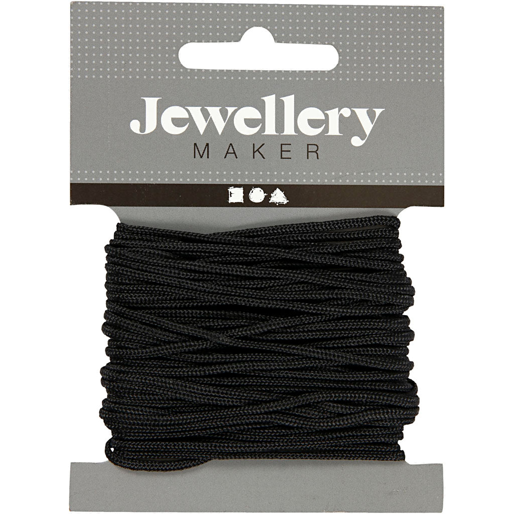 Creativ company macramé cord, thickness 2 mm, black, 8 m 1 roll
