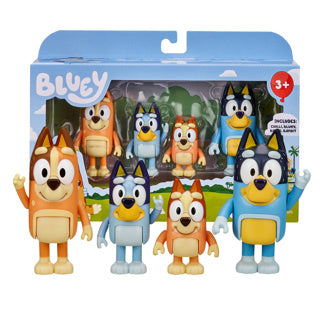 Moose Toys Bluey Family Figure Set 4 Pack