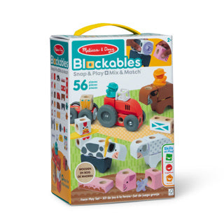 Melissa doug blockables farm play set (56pc)