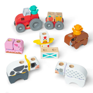 Melissa doug blockables farm play set (56pc)