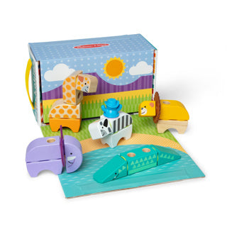 Set da gioco safari bloccabile Melissa Doug (34 pezzi)