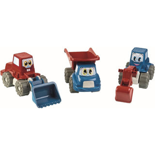 Vehicles happy trucks recycled 3 assorted