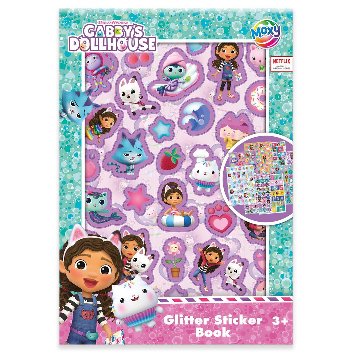 Creative craft group moxy gabby glitter sticker book - a5
