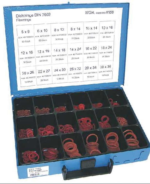 Dresselhaus afdichtring assortiment sort.washers din 7603