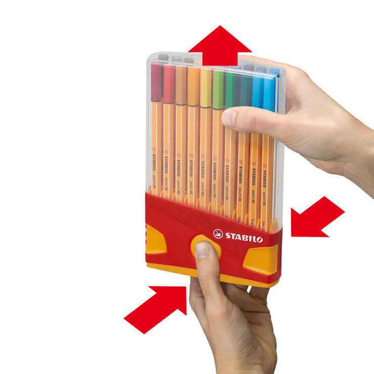 STABILO point 88 Colorparade Red Orange, 20 pcs.
