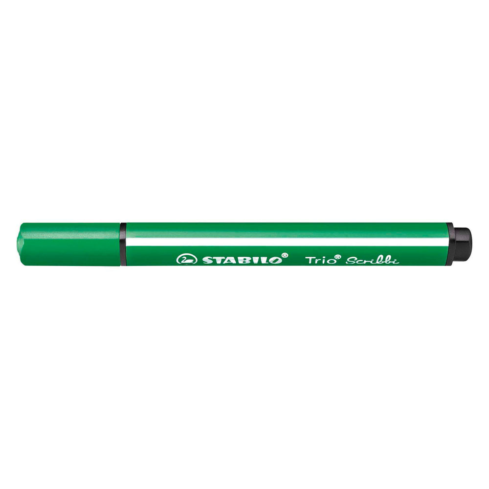 Stabilo trio scribbi - felt-tip pen with spring-loaded tip - green