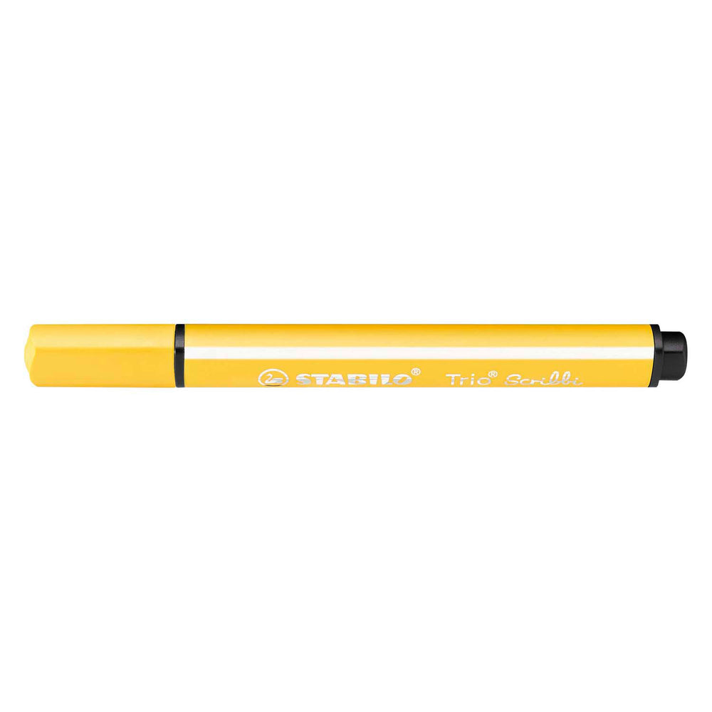 Stabilo trio scribbi - felt-tip pen with spring-loaded tip - yellow