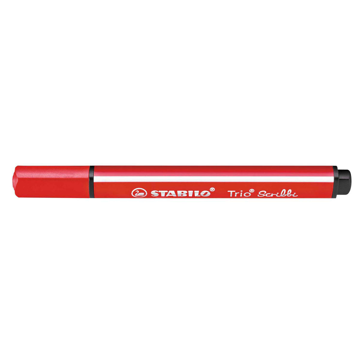 Stabilo trio scribbi - felt-tip pen with spring-loaded tip - red