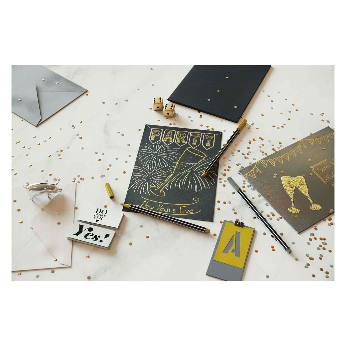 Stabilo ViltStift - Metálico verde (68 836)