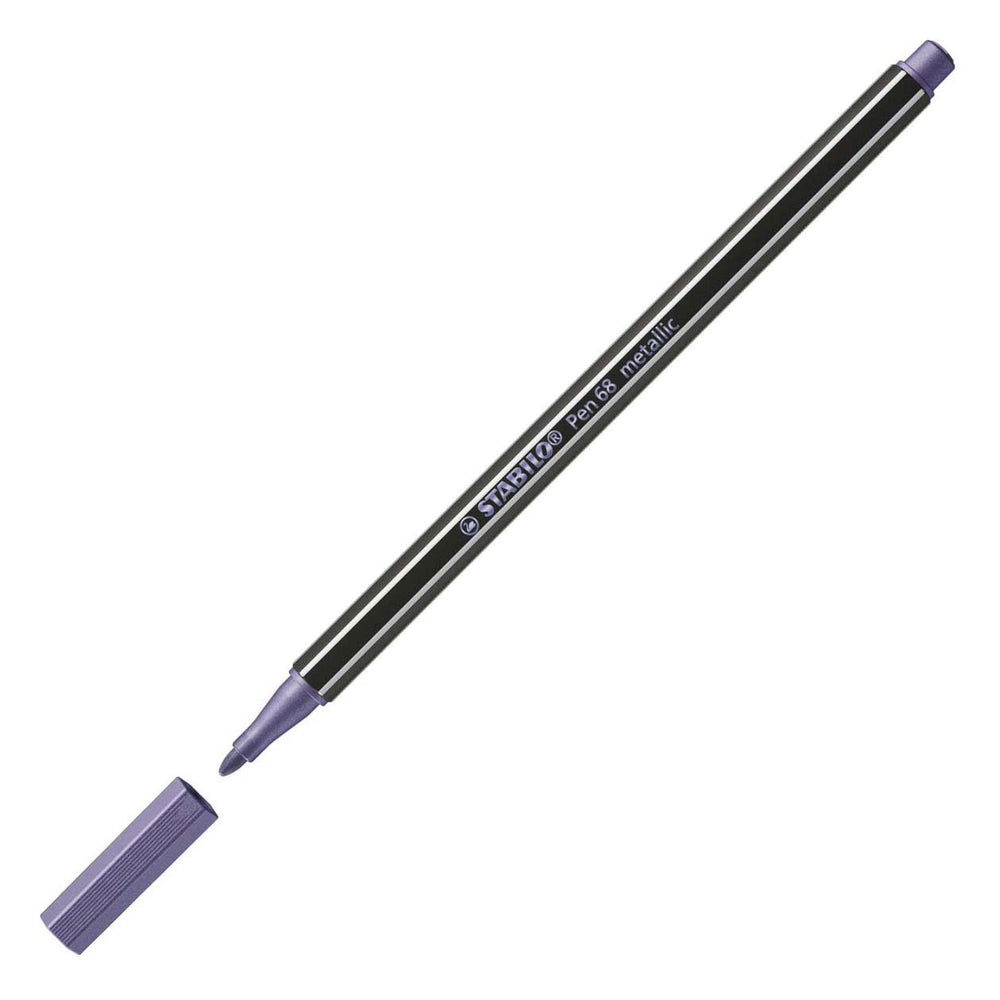 STABILO Felt-Tip Pen - Metallic Purple (68 855)