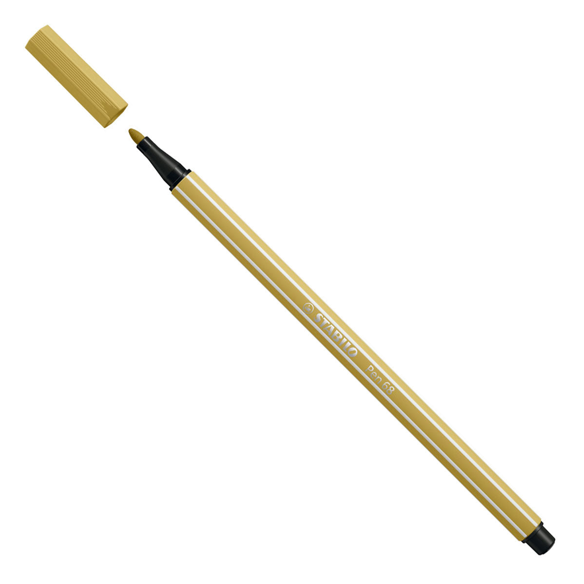 Stabilo pen 68 - felt-tip pen - khaki (68 66)