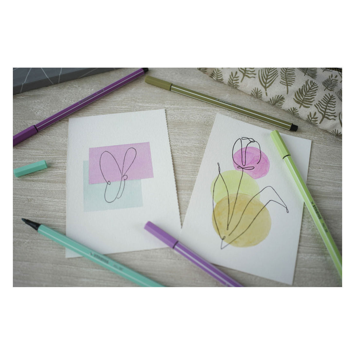 Stabilo pen 68 - tusch - khaki (68 66)