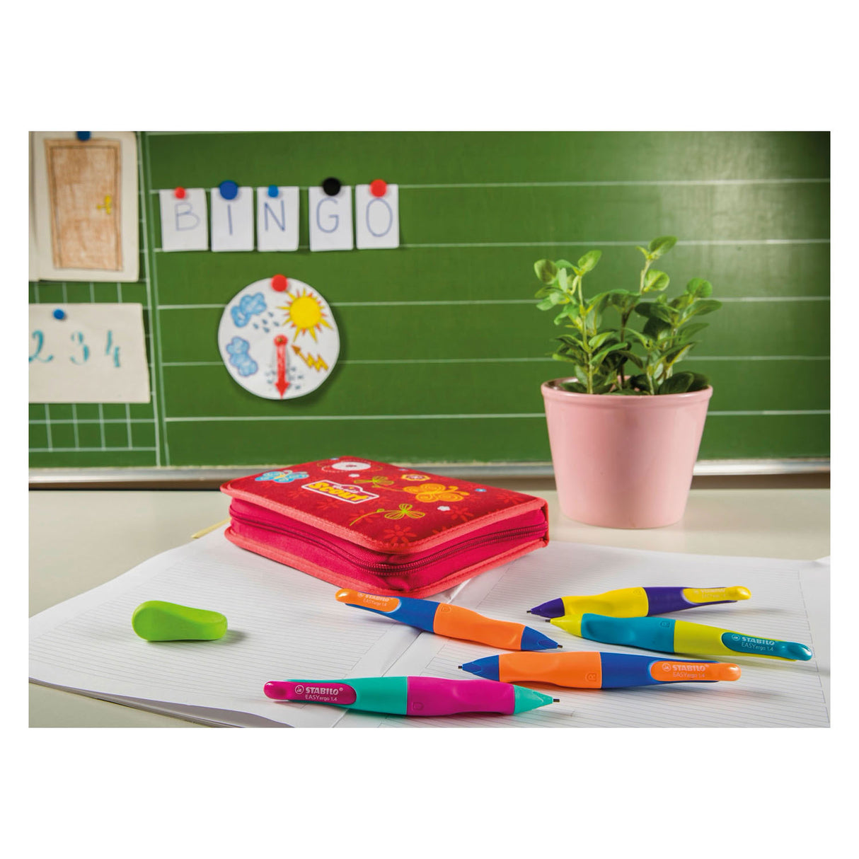 STABILO EASYergo 1.4 Left-handed - Neon Pink